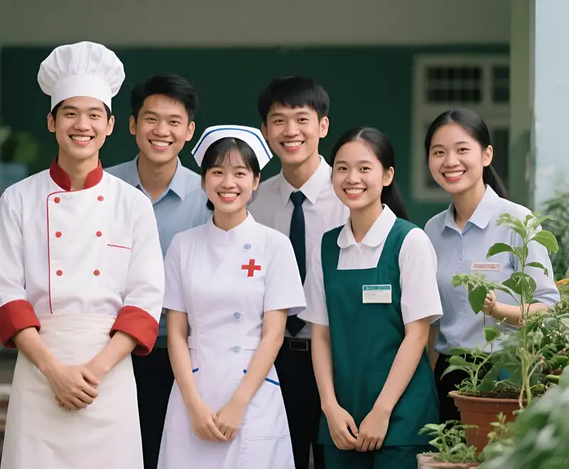 Auszubildende aus Vietnam