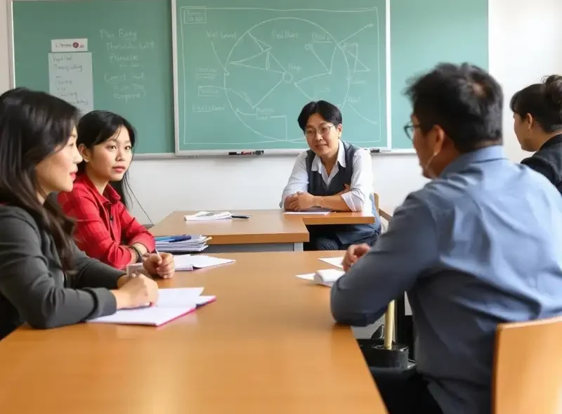 Azubis im Klassenzimmer